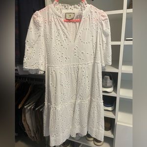 Cameran Wimberly x Tuckernuck white eyelet lace Palmer dress
